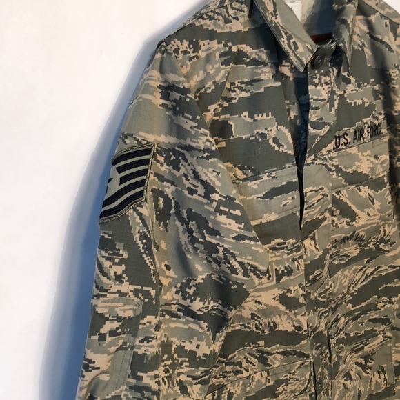 U.S Air Force Camouflage Combat Utility Shirt sz 40R - Picture 7 of 10